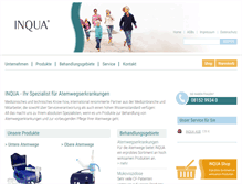 Tablet Screenshot of inqua.de